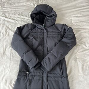 Columbia black long parka